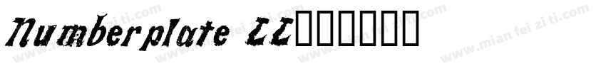 Numberplate LL字体转换
